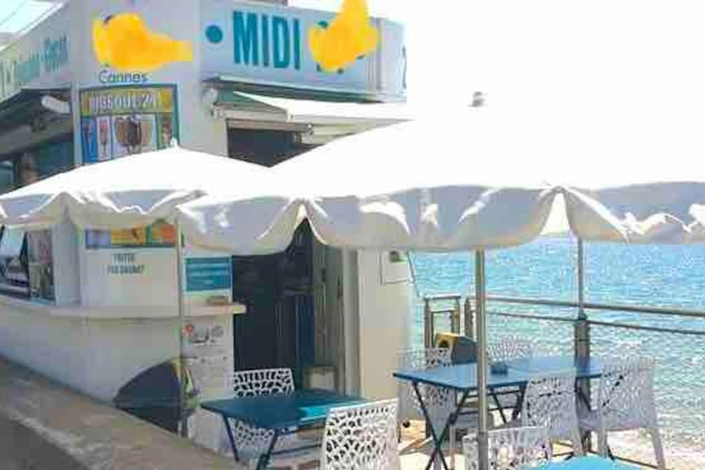 Bord De Mer, Terrasse, Tout A Pieds Cannes Exterior foto